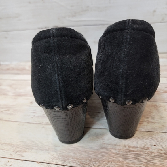 Dansko Nori black suede studded clog heels - Picture 6 of 13